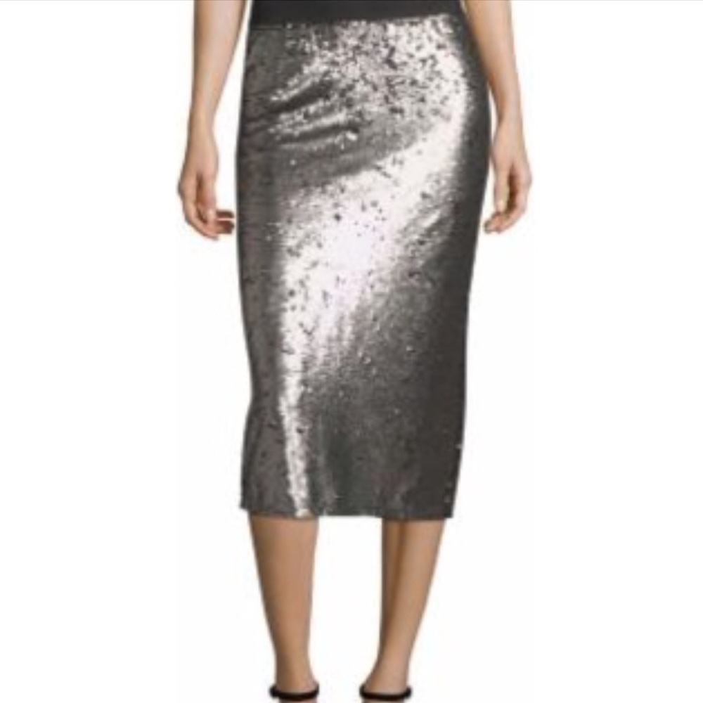 Sequin color flip skirt NWT
